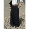 Calça Casual Feminina ICCIICC para Deslocamento Leve, Estilo Relaxado, Outono Quiet Luxury, Calça Wide-Leg Emagrecedora, Novo Modelo 2506