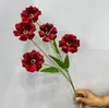 Flores Artificiais Begônia Pequenas Flores Celebração de Casamento Decoração Suave de Casamento Arranjo de Flores Decoração Paisagismo Flores Artificiais Enfeites para Sala de Estar Multicor Opcional