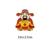 Insignia Metálica de Pin del Dios de la Riqueza de Cinco Vías, Broche Festivo del Dios de la Riqueza, Accesorios Versátiles para Bolsos, Pequeños Regalos de Año Nuevo para Amigos