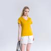 Camiseta Sencilla de Algodón Tipo Seda de Color Sólido, Manga Corta, Verano, Textura de Seda de Hielo, Hombro Normal, Corte Regular, Estilo Holgado, para Mujer