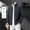 Chaqueta de Hombre con Cuello Alto de Venta Caliente Transfronteriza Primavera y Otoño Casual de Negocios Ropa para Hombre de Mediana Edad Papá Chaqueta Abrigo para Hombre