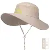 Sombrero de Senderismo para Exteriores Color Camello Secado Rápido Visera Sombrero de Pescador para Hombres y Mujeres con Ala Ancha Sombrero de Sol para Senderismo Sombrero de Sol Anti-UV