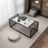 Janela saliente mesa de chá pequena mesa kang tatami mesa baixa luxo leve varanda mesa para preparar chá hotel simples estilo Zen plataforma de chão mesa pequena