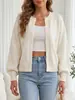 Otoño/Invierno 2026 Transfronterizo Europeo y Americano Más Vendido Estilo Retro Perezoso Suéter Cardigan de Punto Holgado de Manga Larga para Mujer