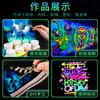 Pigmento luminoso Haite, pintura acrílica superbrillante y luminosa, kit completo de pintura para niños, pintura para zapatos, pintura luminosa al por mayor