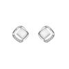 Pendientes de Gato con Fila de Diamantes Personalizados de Moda Exquisitos Estilo Hong Kong para Mujer Pendientes de Lujo Ligero Diseño de Nicho para Mujer