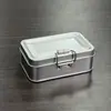 Caja de Almacenamiento Portátil a Prueba de Humedad con Cierre a Presión, Pequeña Caja de Lata para Joyería, Medicamentos, Bocadillos, Unidades USB y Dispensación de Medicamentos