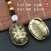 Shunxin bergamota tortuga hexagrama caparazón de tortuga chisme wenchuang tres talentos pieza de mano descompresión juego de texto tendencia viento nacional adornos venta al por mayor