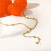 Collar en forma de Y con incrustaciones de circonita, superventas transfronterizo, Acero inoxidable chapado en oro de 18 quilates, Cadena de clavícula de borla de alta gama, Accesorio de cuello de lujo ligero