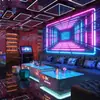 Conjunto de Sofá e Mesa de Centro para KTV, Bar Lounge, Sala Privada de Boate, Sofá de Bar, Sofá Reto em L, Bar Musical Silencioso em Linha Reta, Mesas e Cadeiras de Taverna