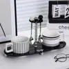 Taza de Lunares Taza de Cerámica para Beber Diseño de Oficina Nicho Taza Apilable Creativa para Café de Hombres y Mujeres Venta al por Mayor