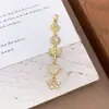 Colgante Chapado en Cobre Oro Real Borla Diseño Sencillo Circonita Micro-pavimentada Accesorios de Joyería Luna Estrellas Accesorios que no se decoloran