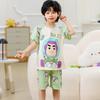 Comércio exterior pijama infantil verão novo meninas manga curta shorts fofo meninas bebê crianças pequenas e grandes conjunto de roupa de casa