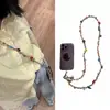 Pingente de Corrente de Celular Estrela Prateada Estilo Coreano, Requintado e Criativo, Sensação de Alto Padrão, Corrente de Celular Transversal, Acessório para Deslocamento Diário