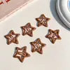 Pinza para el Cabello Estrella de Dopamina Transfronteriza Pinza para el Cabello de Estrella de Cinco Puntas Y2K de Niña Linda Pinza para Flequillo de Bebé Color Caramelo