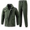 Traje de camuflaje elástico para hombre, primavera y otoño, para exteriores, multibolsillos, resistente al desgaste y a la suciedad, ropa de protección laboral para trabajos de construcción.