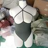 Nuevo Sexy Uniforme Antiguo Tirantes Encaje Halter Falda Cadera Volantes Pecho Pequeño Ropa Interior Sexy