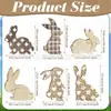 Nueva Figura de Conejo Vintage de Pascua de Amazon Bandeja Artesanal de Madera Figura Decoraciones para Mesa de Comedor del Hogar