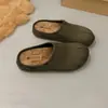 Sandalias de mujer estilo nuevo para exteriores sin cordones para primavera y otoño, retro 2026, con tacón oculto y parte superior de gamuza sintética