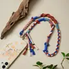 Cordón para Teléfono Móvil Estilo Chino Original Tejido a Mano Gama Alta Nicho Cadena para Teléfono Móvil China con Cuentas Cuerda Colorida de Xizang