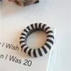 Chica Deportiva Ins Rayas Retro de Alta Elasticidad No Lastima el Cabello Anillo de Toalla Goma para el Cabello Cuerda para el Cabello Anillo para el Cabello Accesorios para el Cabello