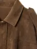 Moda Versátil para Mujer 2026 Chaqueta Aviador de Gama Alta con Textura de Gamuza