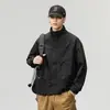 Chaqueta Elegante para Hombre 2026 Primavera y Otoño Nueva Corte Holgado Tendencia de Pareja Casual Deportiva Ropa de Trabajo Cortavientos