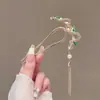 Grampo de Cabelo Metálico Folha Roxa para Mulheres, Grampo de Coque de Alta Qualidade, Novo Estilo Chinês Moderno Acessório de Cabelo