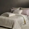 Novo modelo 2026 conjunto de quatro peças em jacquard texturizado 100% algodão conjunto de cama de cetim de algodão puro para quarto principal