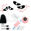 Novo Dispositivo Facial de Pulso Elétrico Ems, Patch Massageador Multifuncional, Modelagem do Músculo Masseter Facial Firmador, Máscara de Beleza para Olhos V-Face