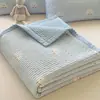 Funda de Cama Gruesa de Gasa Arrugada de Algodón Hinchable Universal para Todas las Estaciones Juego de Tres Piezas Sábana Acolchada Colchón de Dormitorio Estudiantil