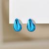 Amazon Explosiones Color Gotas de Agua Aretes Acrílicos Galvanizados Aretes Aretes Personalidad Simple Europeo y Americano Maduro Joyería para la Oreja Mujer