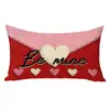 Funda de Almohada para el Día de San Valentín Transfronteriza, Decoración de Ambiente Festivo, Funda de Cojín para Sofá del Hogar, Funda de Cojín para Dormitorio con Estampado de Amor
