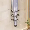 Estante de Almacenamiento para Rizadores de Baño, Soporte Antiescaldaduras para Planchas, Soporte de Pared para Planchas Alisadoras y Peines de Baño, Instalación sin Taladro