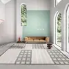 Manta para el hogar Nuevo estilo Lujo ligero Moderno Simple Sala de estar Sofá Mesa de centro Manta Dormitorio Comedor Alfombra Antideslizante Resistente a la suciedad