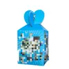 Caja de dulces con estampado de dibujos animados para decoración de fiestas infantiles, caja de refrigerios, caja de embalaje variada, caja de manzana, 6 piezas