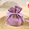 Bolsas de Dulces para Bodas, Cajas de Dulces, Bolsas de Regalo Nuevas Creativas Personalizadas Estilo Europeo, Bolsas de Recuerdo, Bolsas de Tela de Terciopelo