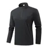 Camiseta de Função para Exterior Secagem Rápida Feminina Nova 7A Antibacteriana Respirável Manga Longa Corta-vento Amiga da Pele Camada Base para Caminhada Masculina