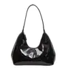 Bolsa Feminina 2026 Novo Modelo Couro Patente Brilhante Design de Nicho de Alto Padrão Bolsa de Ombro Moda para o Dia a Dia