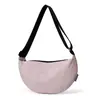 Bolso bandolera versátil estilo japonés para mujer 2026, color sólido patchwork nuevo casual deportivo tipo bollo, simple y elegante