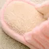 Pantufos de Algodão de Casal de Pele de Coelho Falsa para Outono e Inverno para Mulheres, Pantufos Quentes da Moda para Casa, de Chão, Pelúcia, Sola Grossa, Estilo Casal Atacado