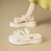 Hermosas Sandalias de Doble Propósito para Mujer, Nuevo Estilo de Hada Verano 2026, Adecuadas para Usar con Faldas, Sandalias de Playa de Suela Gruesa