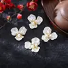 Kit de Materiales Hecho a Mano para Abanico Redondo de Seda con Accesorios de Estilo Tradicional, Piezas de Flor de Perla, Borlas y Pegamento