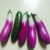 Pepino e Berinjela de Simulação PU Modelo Frutas e Vegetais Adereços de Fotografia Decoração de Armário Brinquedo para Alívio de Estresse Alimentar Rebote Lento