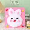 Animais em Desenho Animado Enfiando Pintura Kit de Artesanato DIY Feito à Mão para Crianças Pintura com Colagem de Lã Brinquedo Educacional Jardim de Infância
