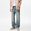 Ropa para Hombre Fengshe / 2026 Primavera y Otoño Nuevo Estilo High Street Americano Pantalones Rectos Holgados para Hombre Jeans Vintage Pantalones Largos
