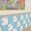 Gabinete de Mochilas Escolares de Plástico ABS Estudiantes de Primaria y Secundaria Clase Escolar Casillero de Aula Casillero Cerrable Independiente Gabinete de Almacenamiento para Estudiantes de Primaria