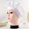 Gorro de Dormir Personalizado para Amazon, Gorro de Ducha Elástico de Satén de Seda Artificial de Ala Estrecha para Mujer, Gorro de Punto Satinado de Tela de Color Sólido