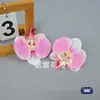 Tela de moler flor Phalaenopsis material decoración del hogar flor artificial exhibición de mesa de centro flor de seda arreglo floral de boda