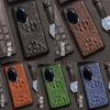 Funda aplicable para teléfono móvil honor 50 50se piel de vaca cocodrilo calavera media funda honor 50Pro funda protectora de cuero de alta gama